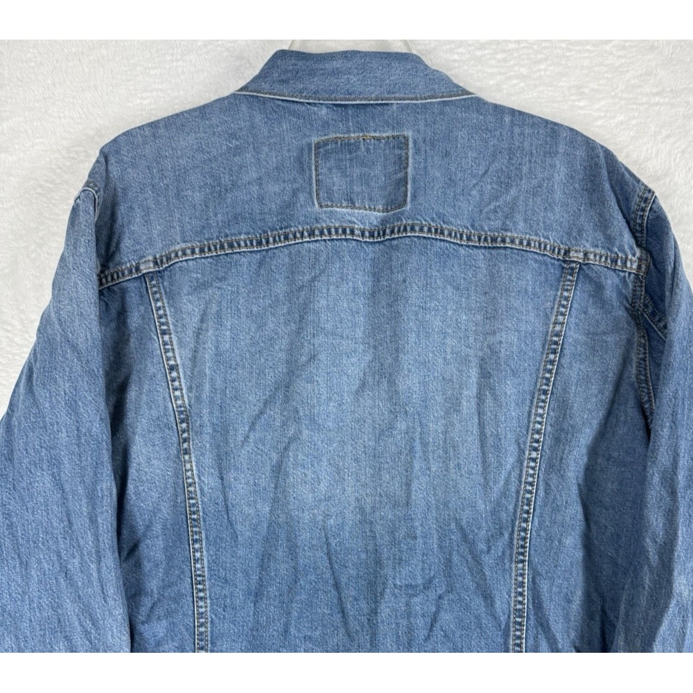 Levi's Trucker Jacket Mens XXL *Fits XL* Faded Wash Outerwear Classic Button Up - Picture 16 of 16